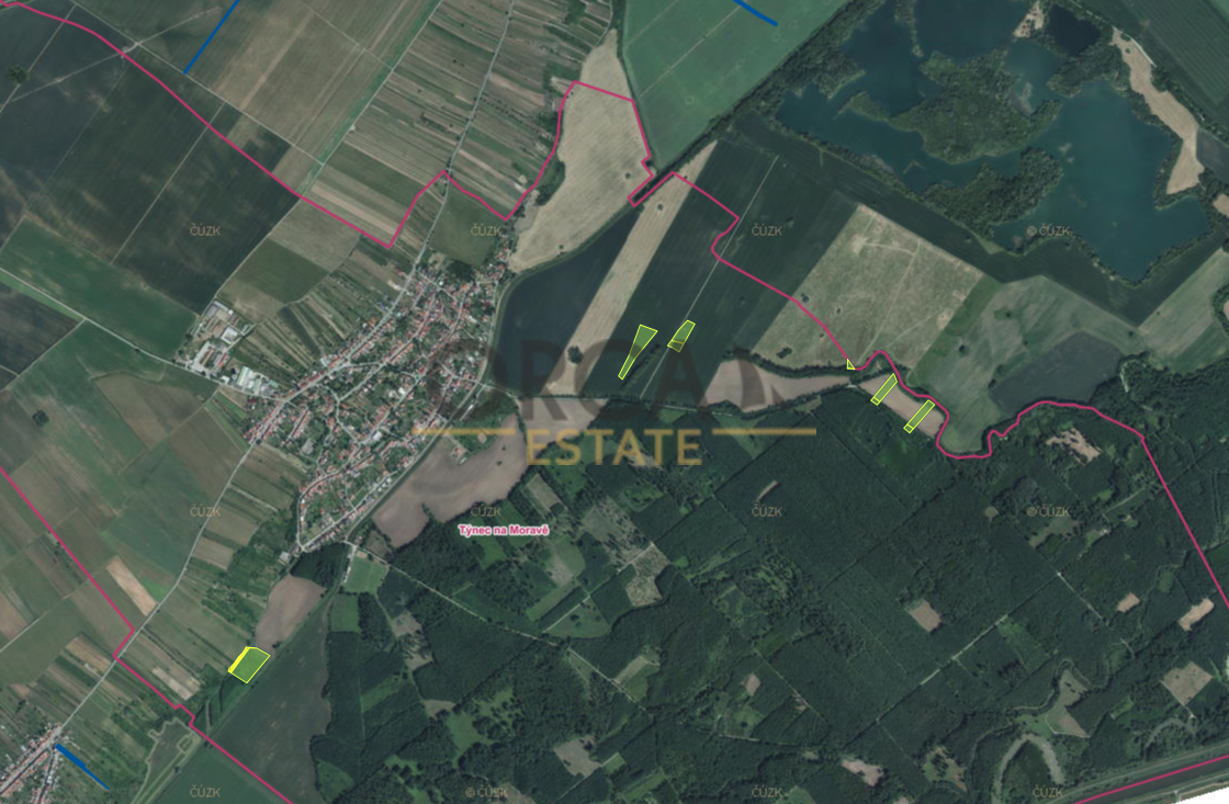 prodej pole Týnec na Moravě, 27 684m2