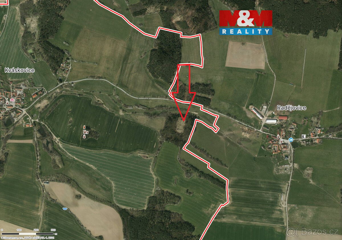 Prodej lesa, 3555 m², Kváskovice