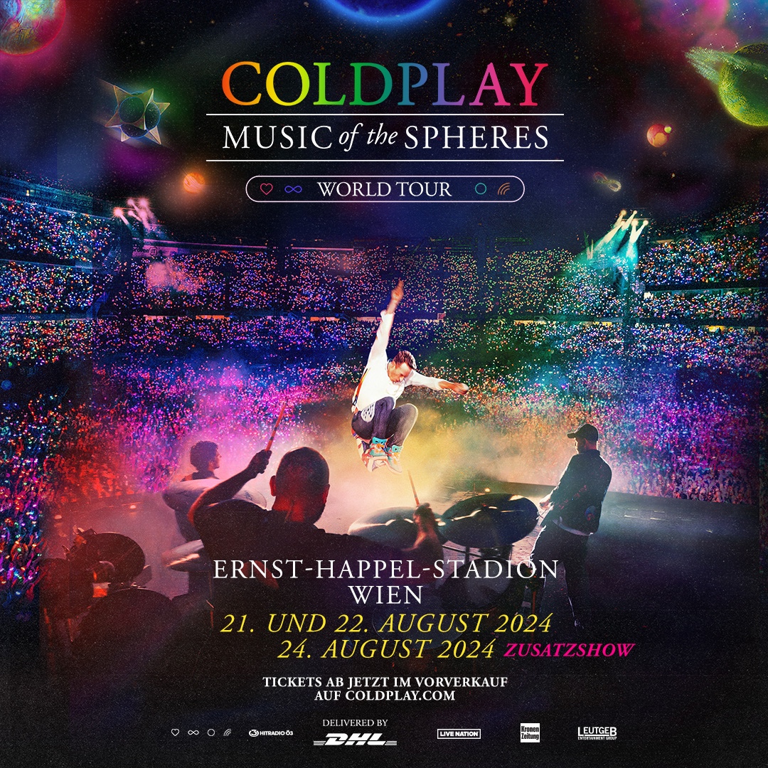 Coldplay Vídeň 22.8.