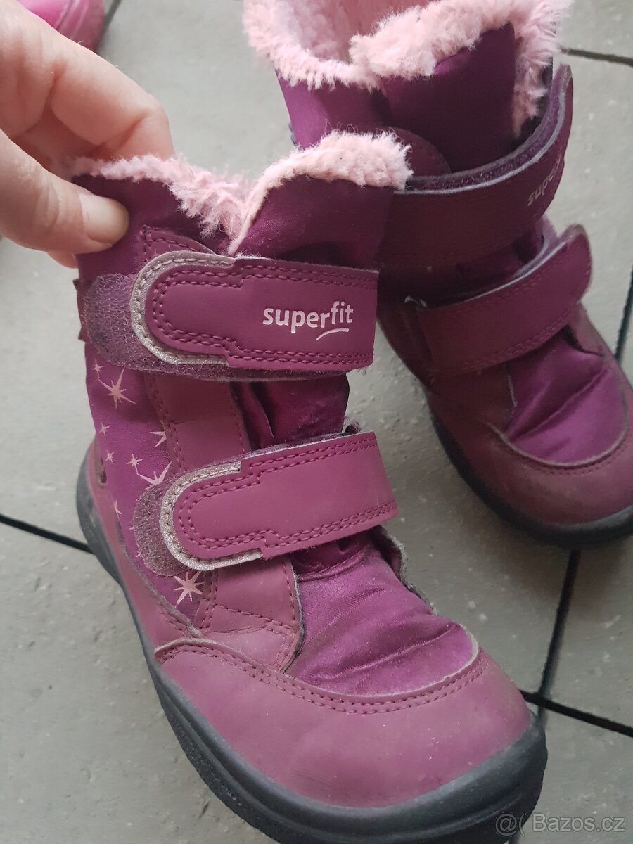 Dívčí zimní boty s kožíškem a Goretexem,vel.29