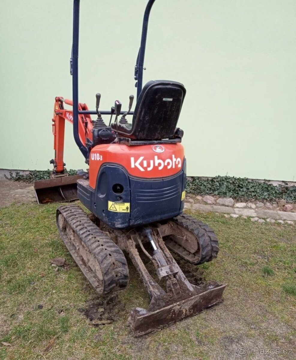 Minibagr bagr Kubota U10 -3 jak jcb,cat,bobcat,