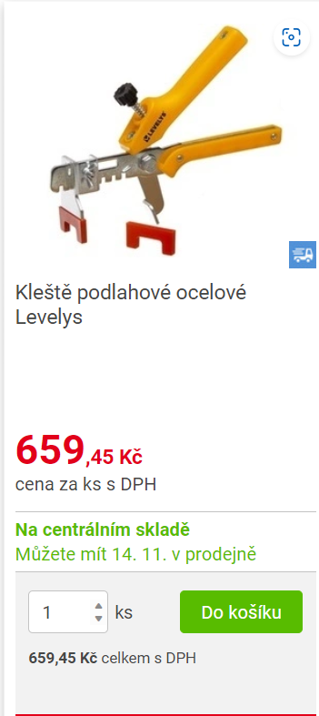 Kleště na obklady