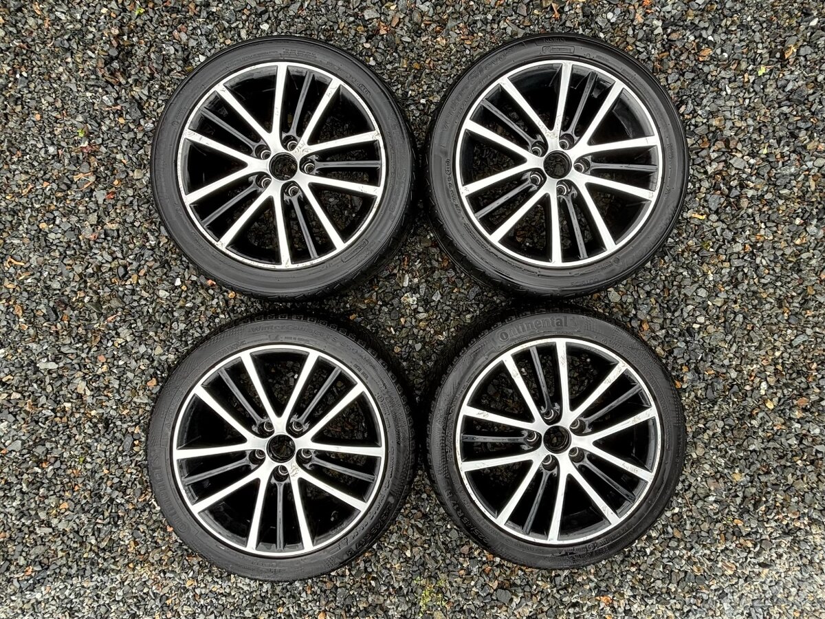 Alu kola na VW golf 6 R17 5x112 pneu 225/45/17