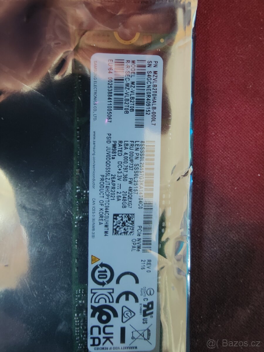 SSD M2 nvme 2tb Samsung nový