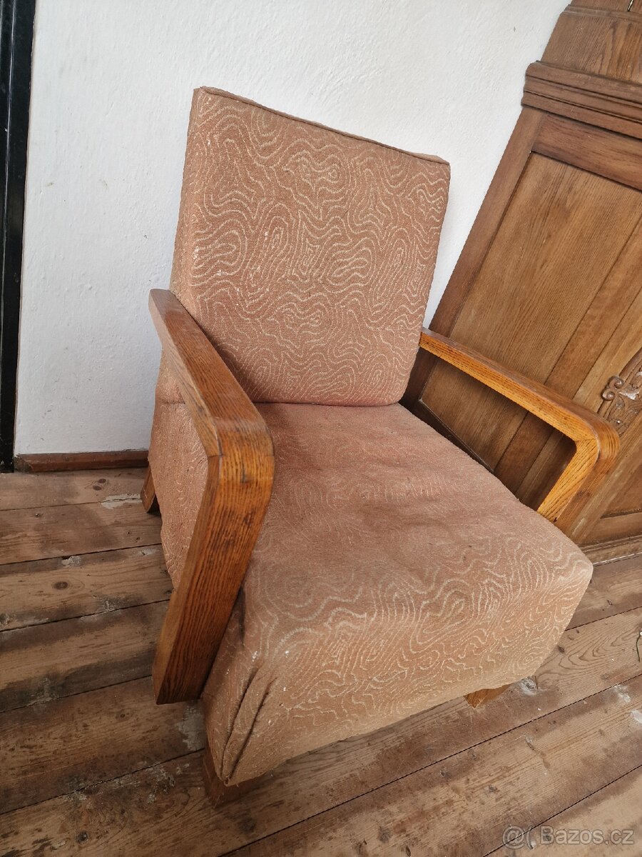 Staré křesla 2ks art deco