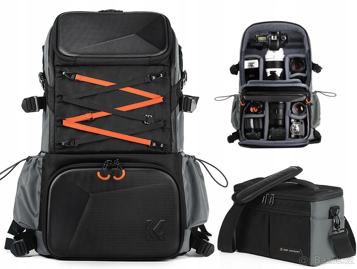 Batoh Foto Velký 32L K&F Concept na DSLR fotoaparát Notebook