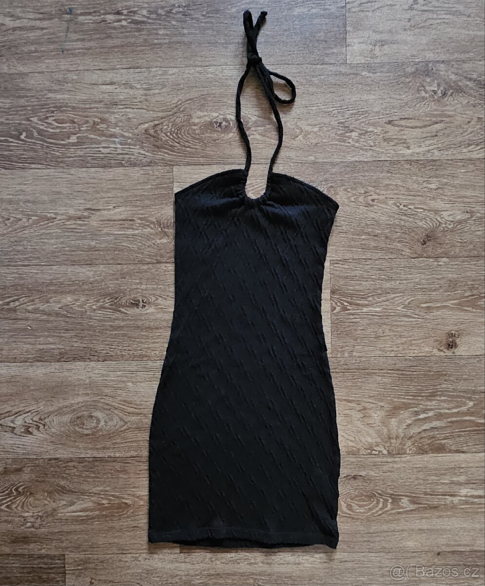 Dámské/dívčí černé letní mini šaty H&M vel. XS