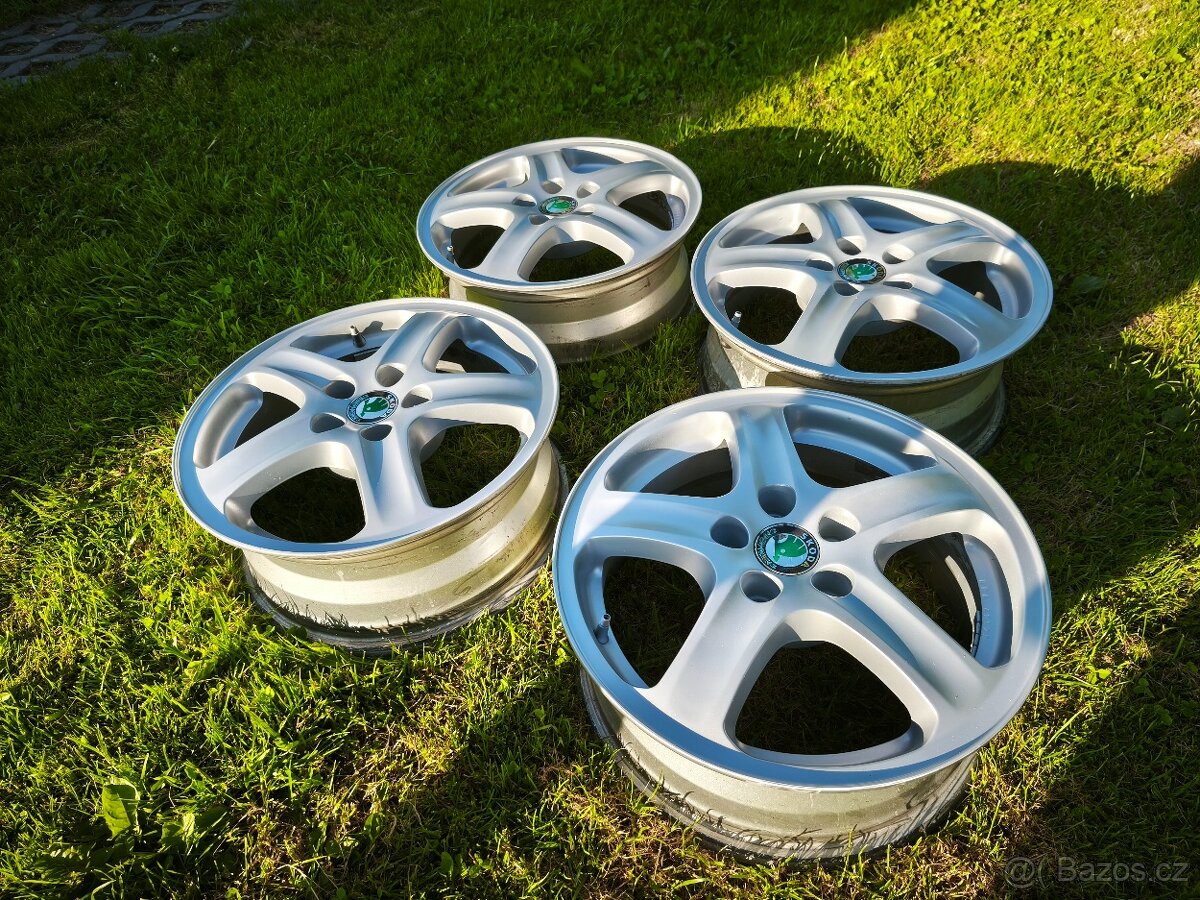 ALU disky 5x100 R15 Škoda Fabia 1,2,3 Romster,Rapid