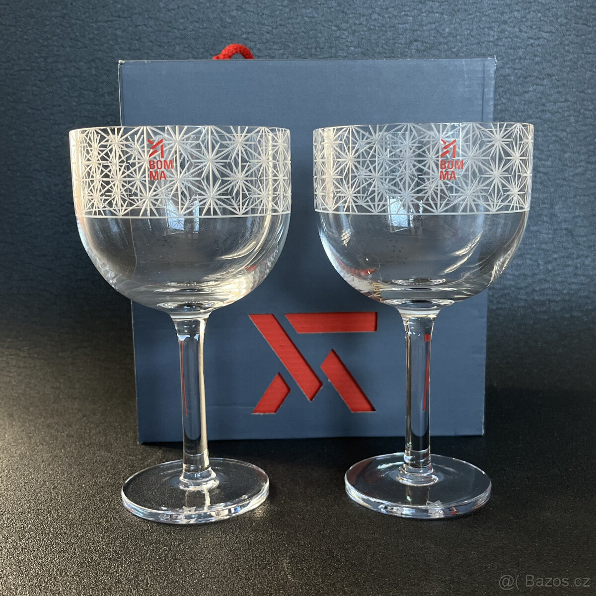 BOMMA 2x křišťálová sklenice 430ml, Rony Plesl