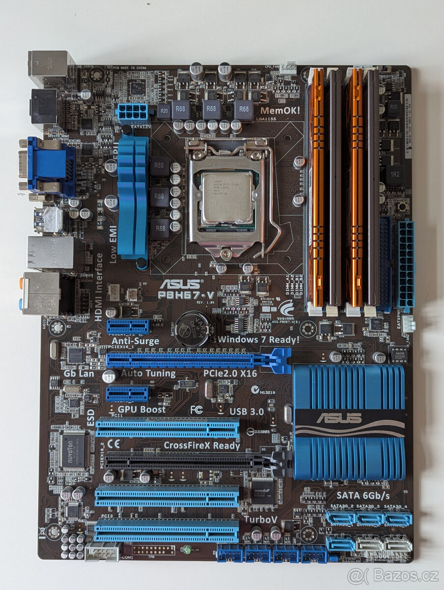 Asus P8H67-V + Intel i5-2300 + 20 GB DDR3