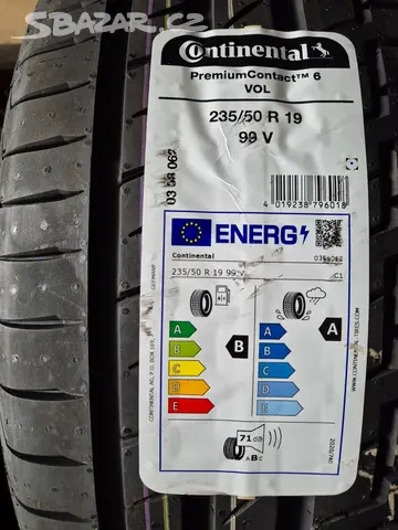 Prodám sadu nových letnich pneu 235/50R19 , 98 V