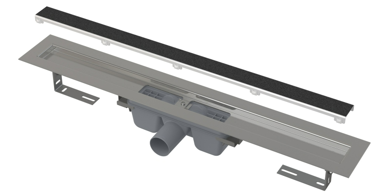 ALCA APZ15-650 Marble - Podlahový žlab bez okraje s roštem p