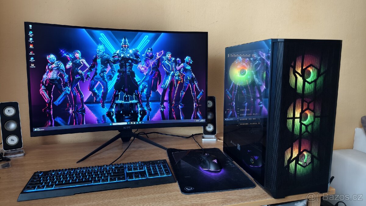 Herní PC i3 14100f/16DDR4/RX5700xt/1tbssd/650w zaruka