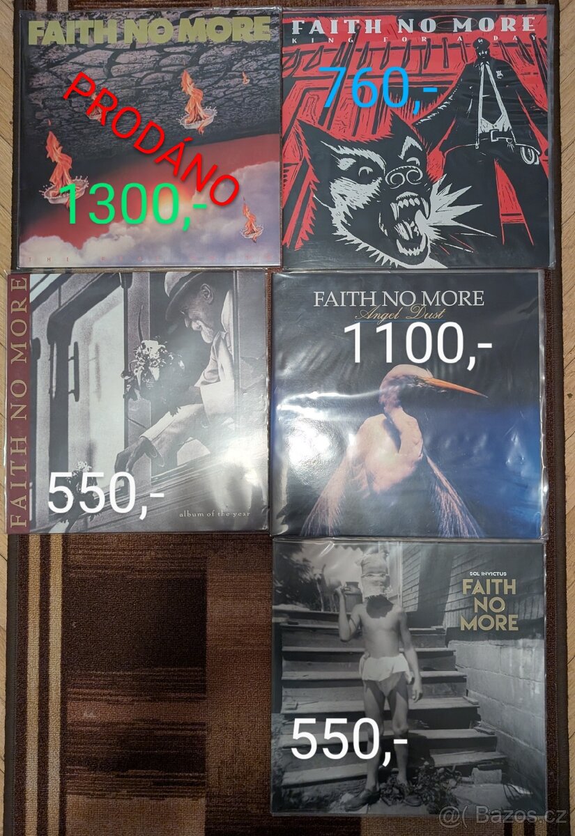 FAITH NO MORE 5x album LP