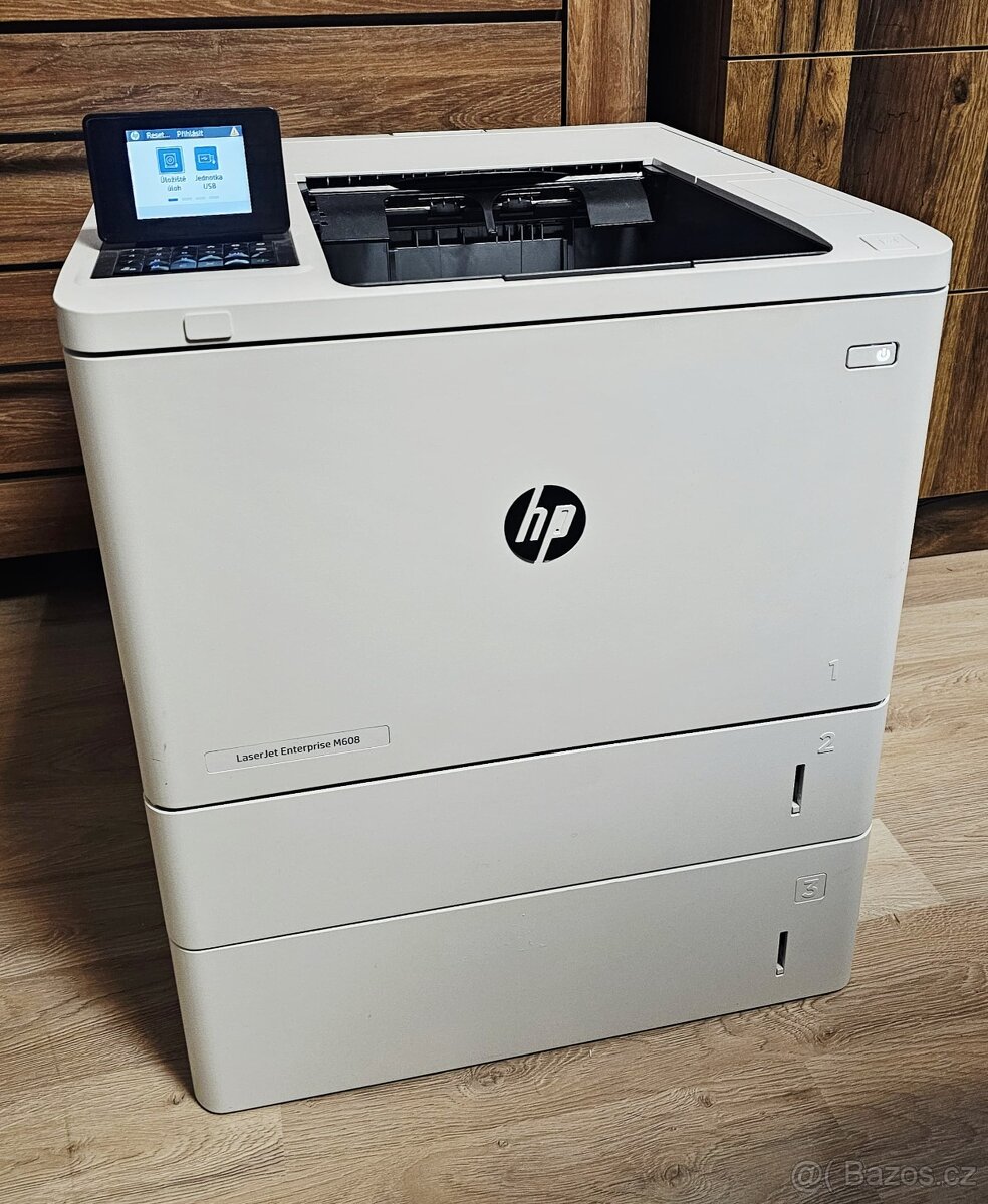Kvalitní laserová tiskárna HP M608 2 podavače