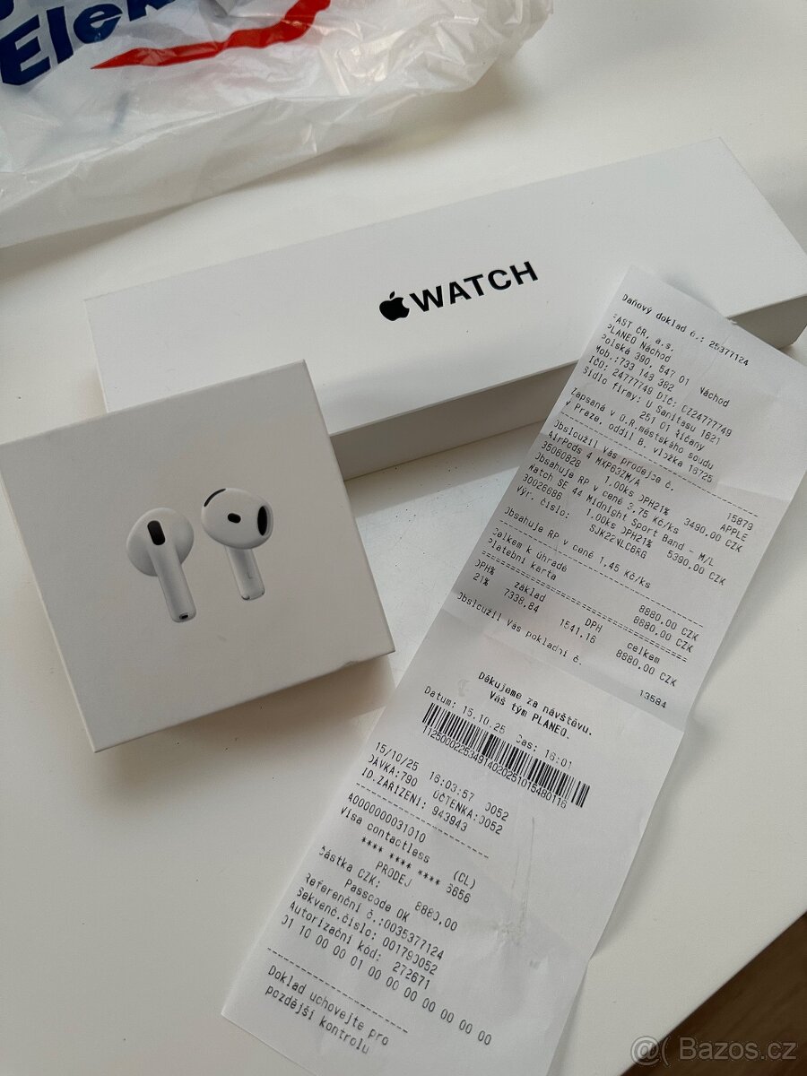 AirPods 4,Apple Watch NOVÉ