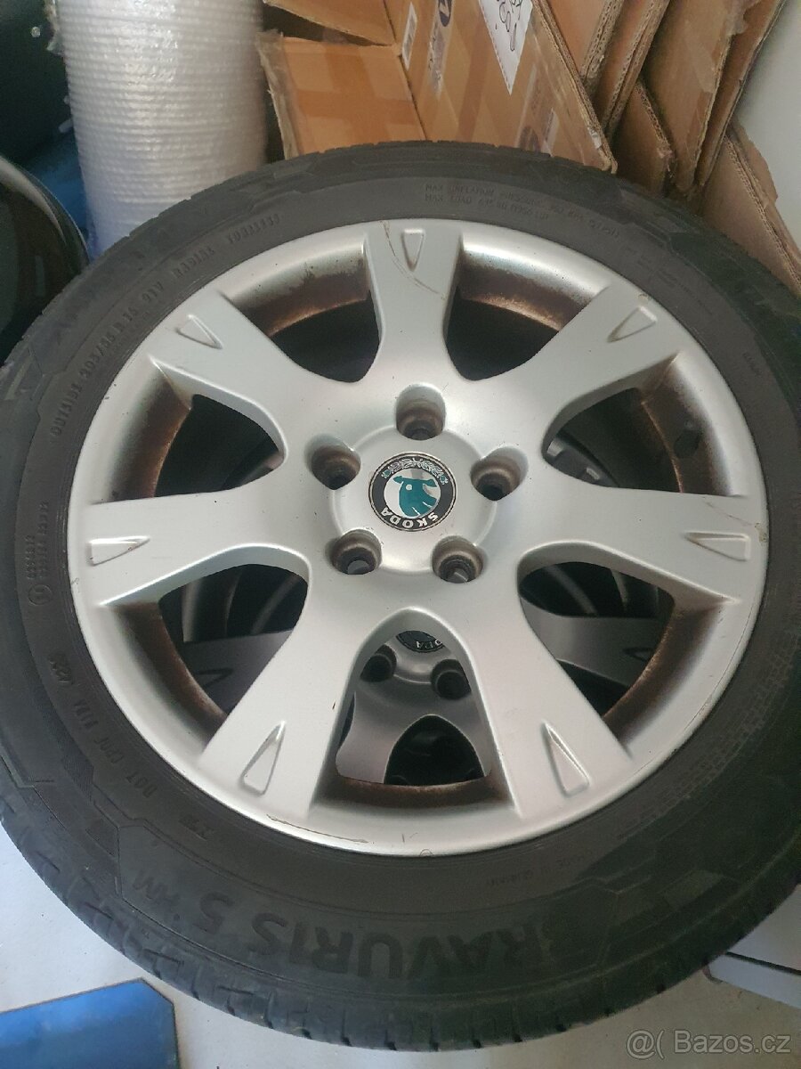 Kompletní alu kola 5x112, 57, s pneu 205/55/16