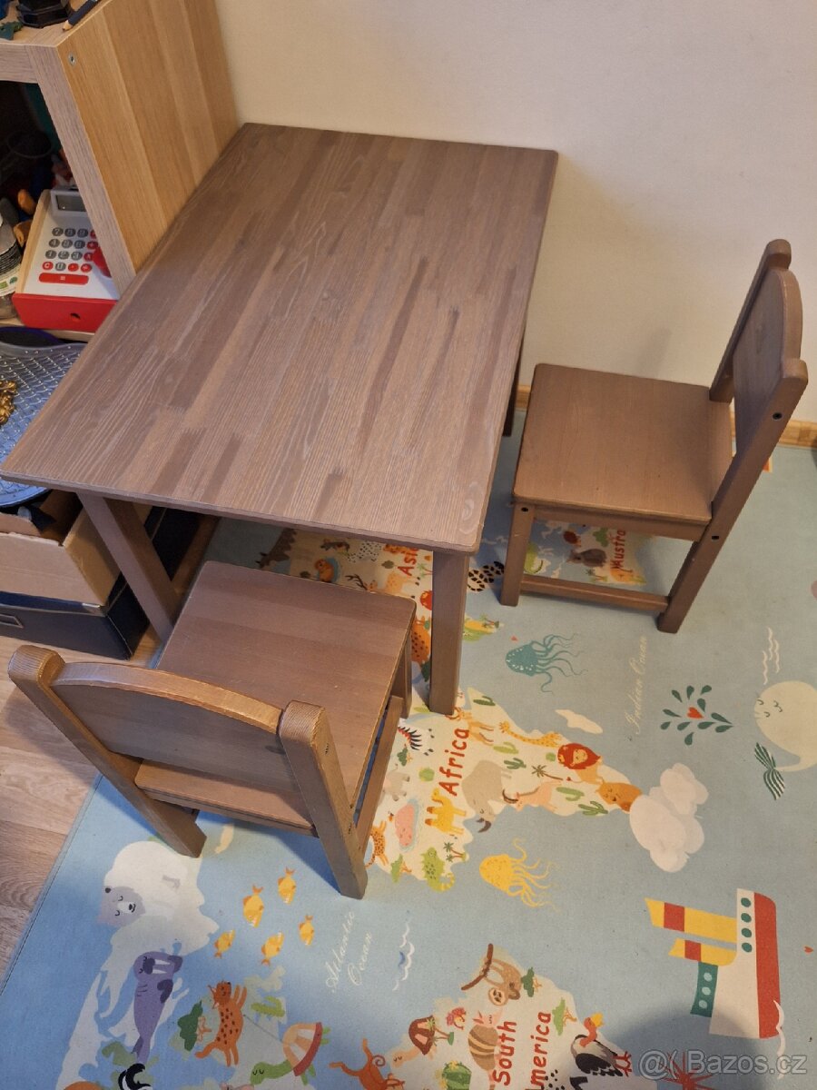 Detsky stolek + zidle 2ks IKEA Sundvik