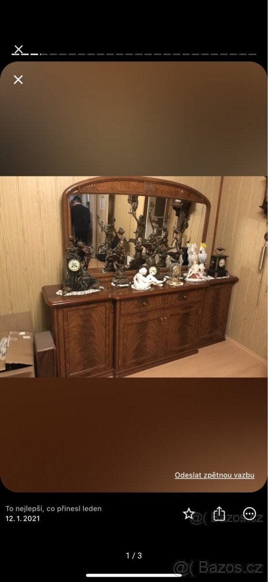 italský leštěný nábytek komoda