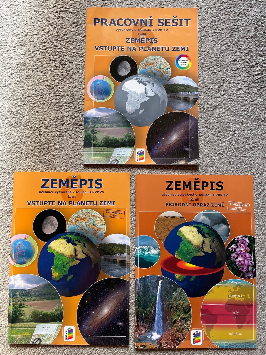 Zeměpis 6 , 1. a 2. díl + pracovní sešit