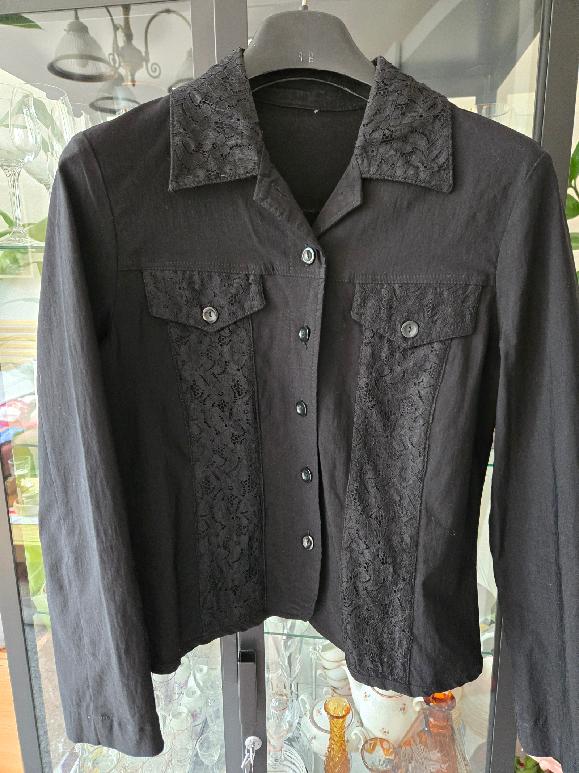 Bunda dámská černá-krajka, vel. 38