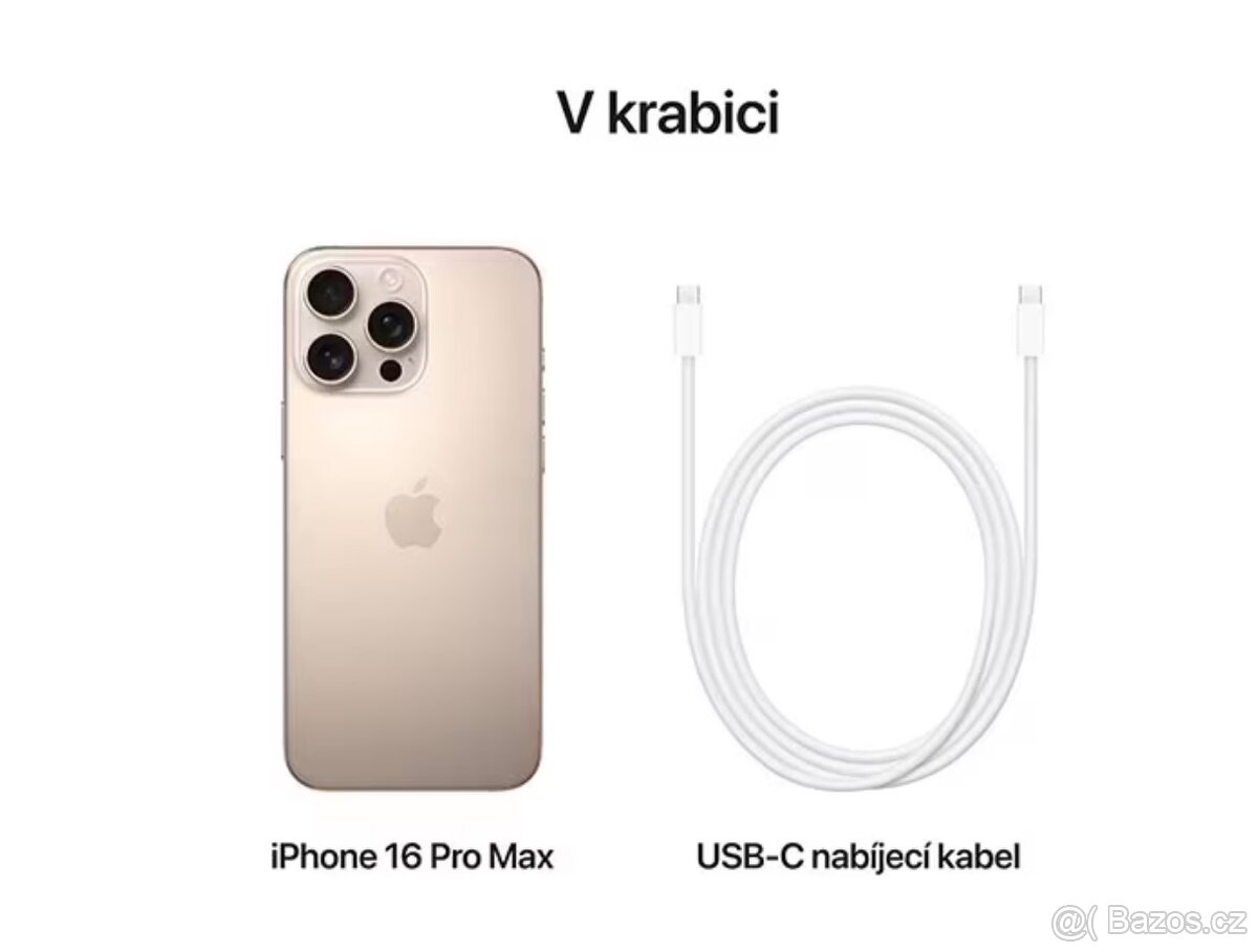 iPhone 16 Pro Max 512 GB – Desert Titanium,nový,nerozbalený
