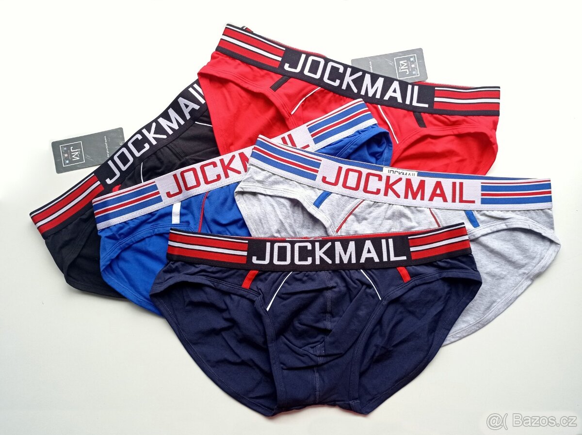 DOPRODEJ pánské luxusní slipy Jockmail XXL (eu L/XL)