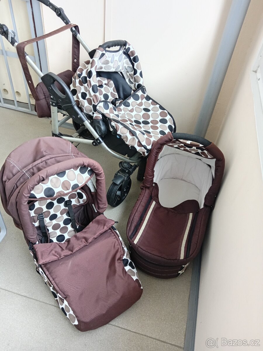 Kombinovaný kočárek 3 kusy