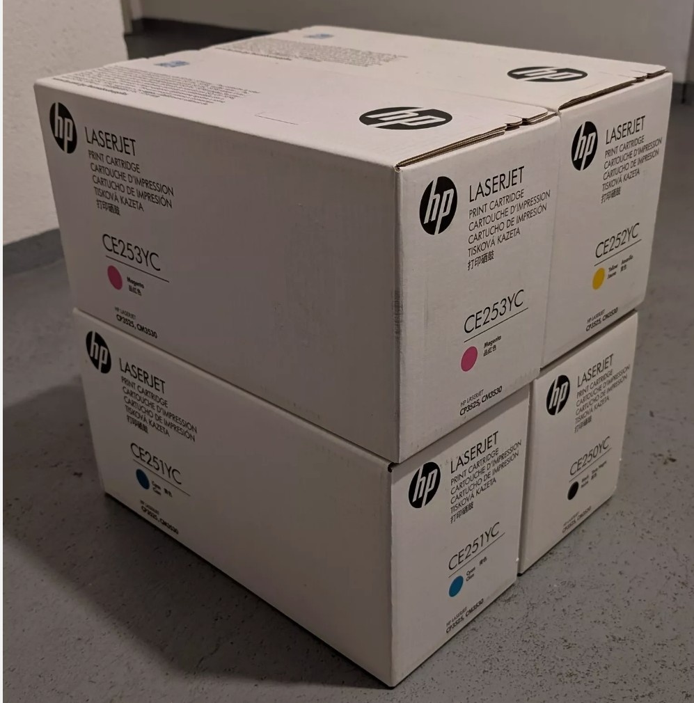 Sada originálních tonerů HP CE250Y 251Y 252Y 253Y