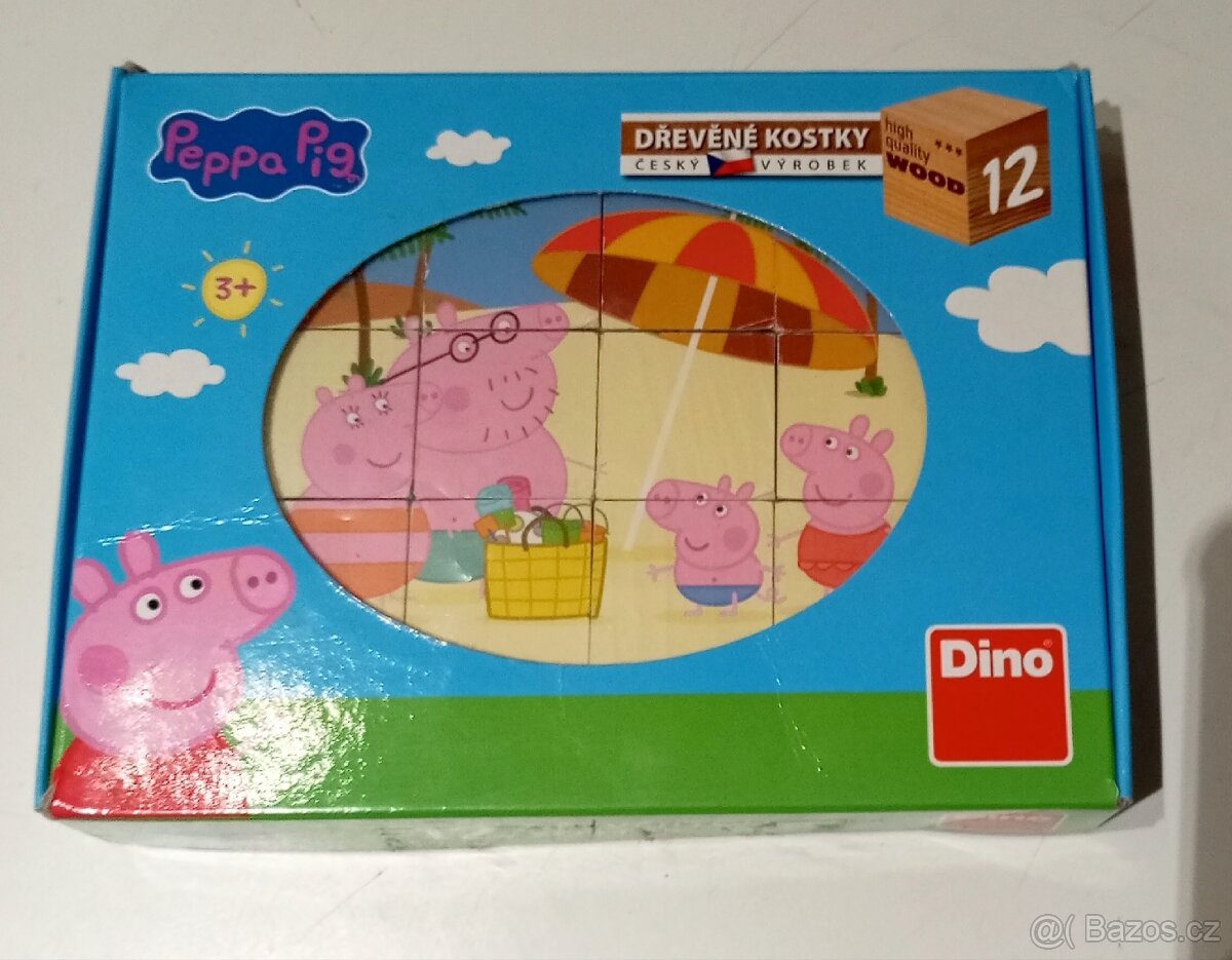 Dřevěné puzzle kostky