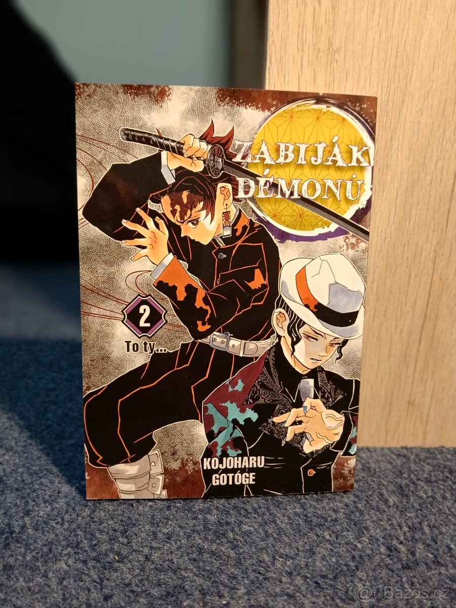 Manga "Demon Slayer" 2 díl, (v perfektním stavu) - v Češti