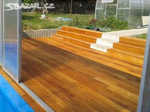 Prodám terasová prkna sib. modřín, Garapa a Bangkirai