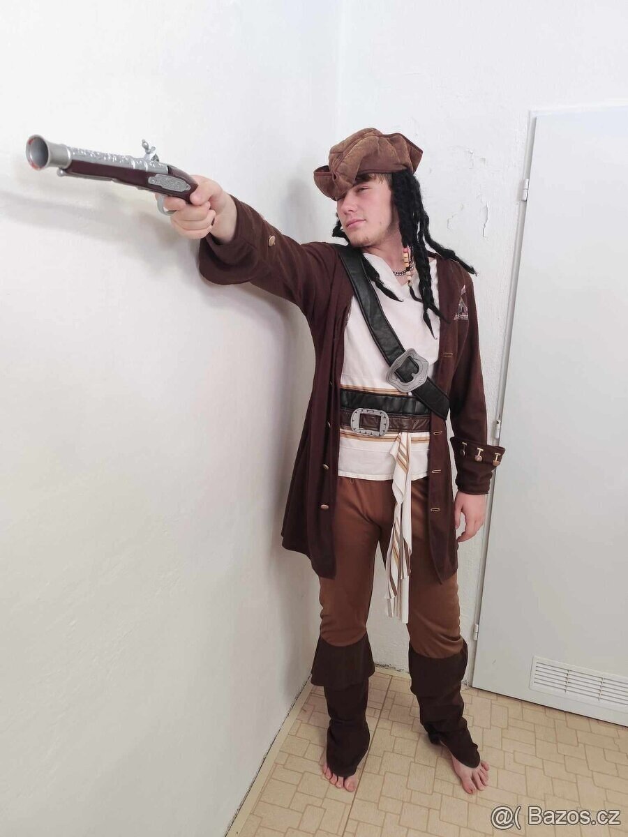 Jack Sparrow pirát z Karibiku na karneval, maškarní, kostým