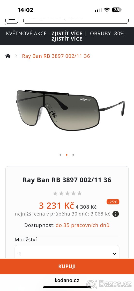 Slunecni bryle Ray ban RB 3897