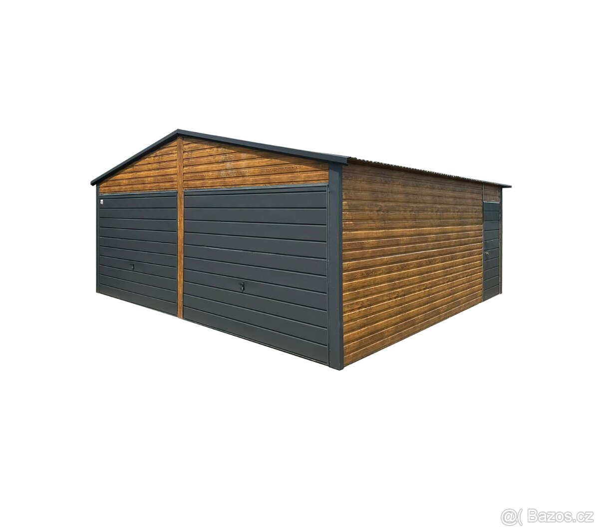 Plechová garáž 6x6m.
