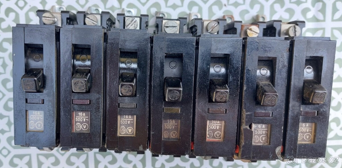 Jističe, elektromateriál....