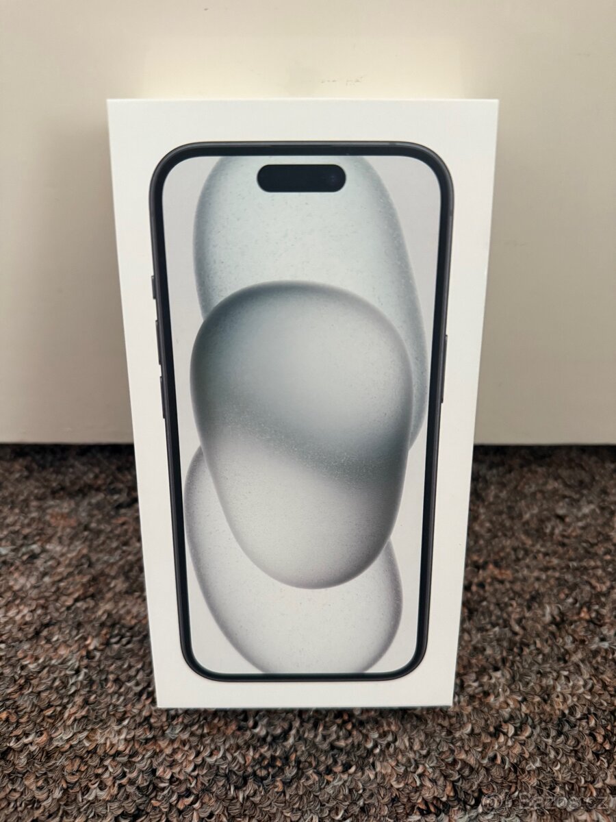 Novy Apple iPhone 15 128gb Black. 2 roky CZ zaruka.