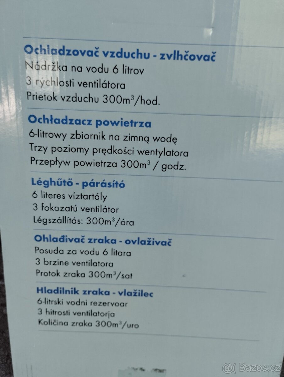 Úplně nový ochlazovač- zvlhčovač