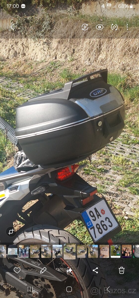 Kufr na moto shad s alarmem