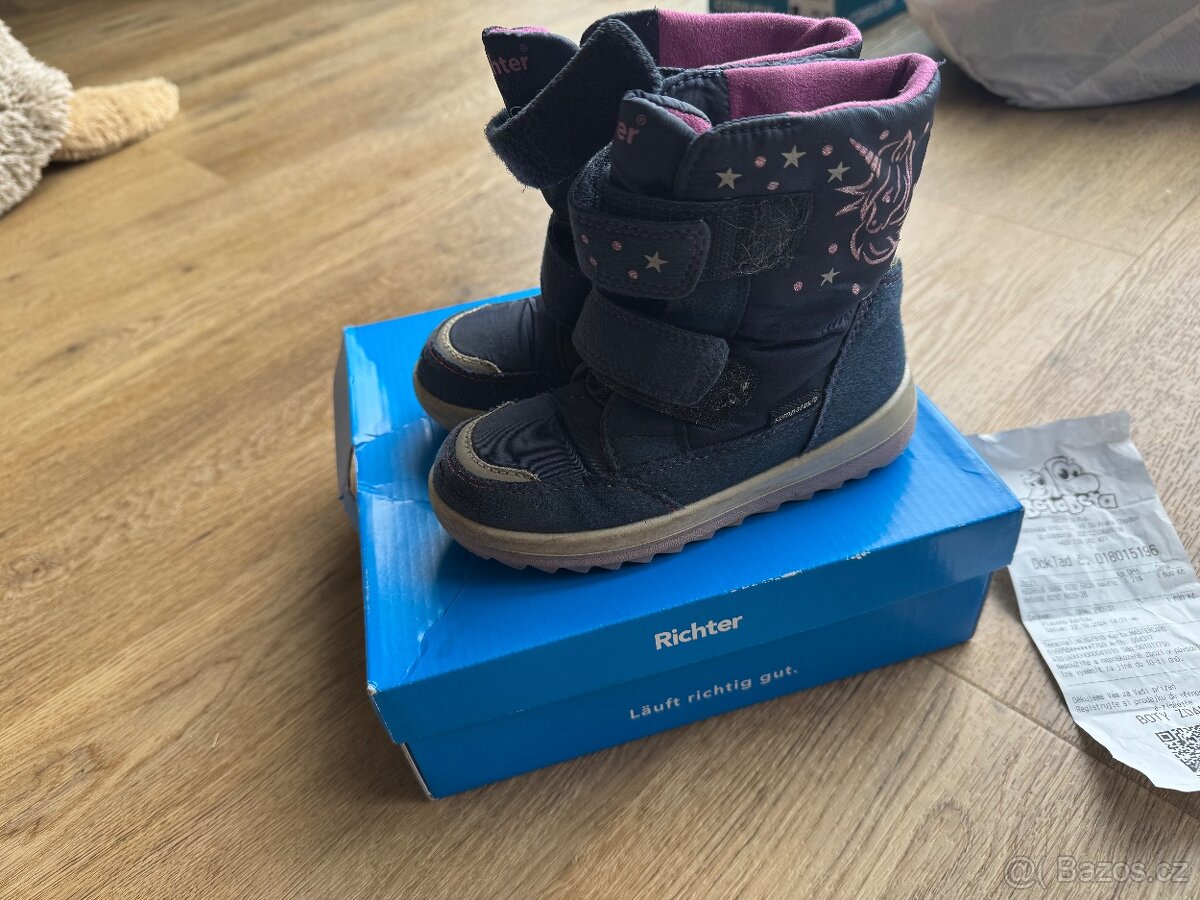 Zimní dětská obuv dívčí