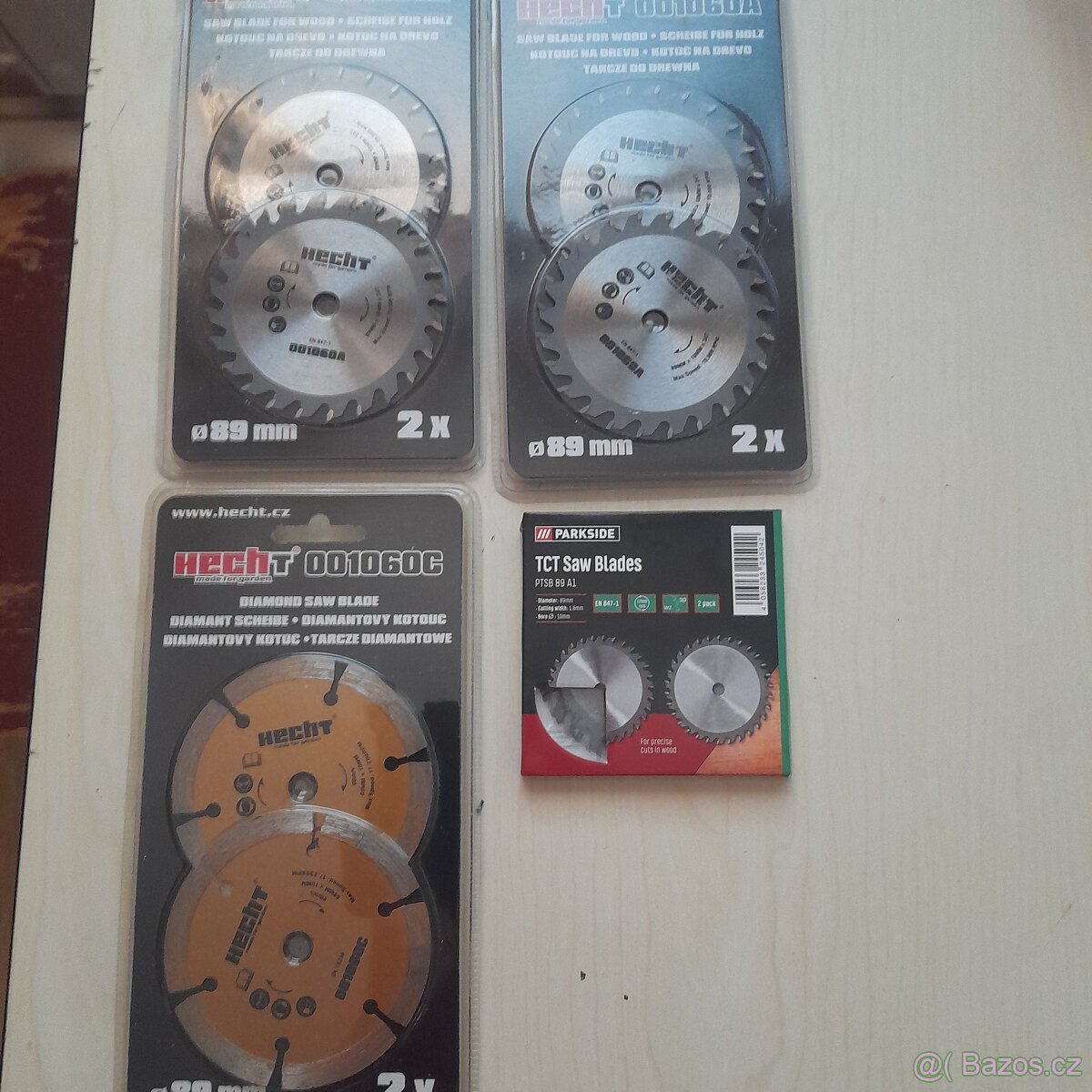 Prodám  3 sady řezných kotoučů  pro porné pili Hecht a 1sadu