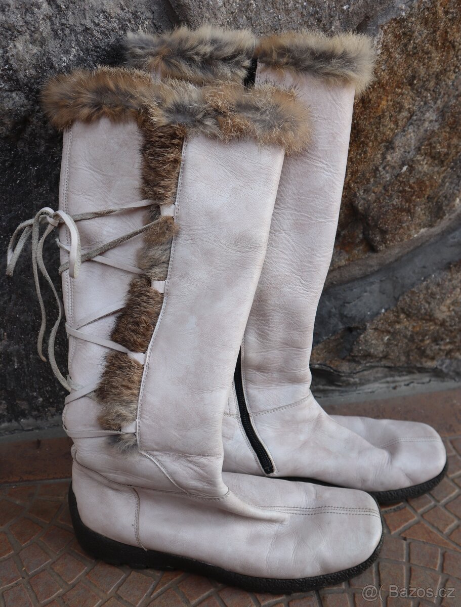 ++ Nové kožené kozačky vel. 39 - levně prodám ++