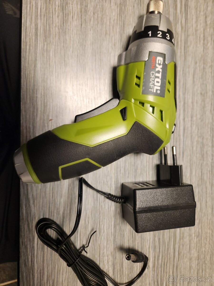 Prodám Aku vrtací šroubovák 3,6V Li-ion EXTOL CRAFT 402114