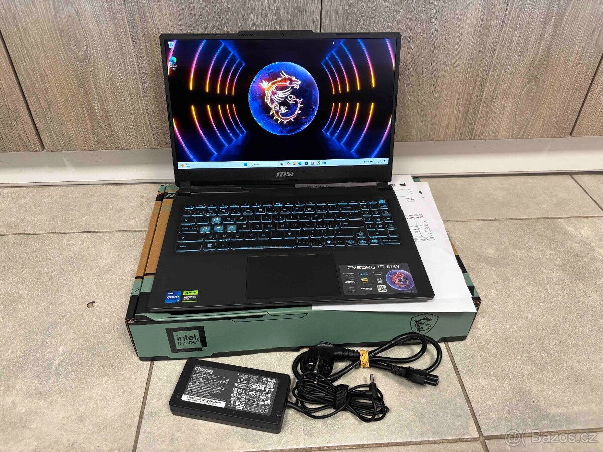 Herní notebook MSI Cyborg 15 A13VF-1091CZ + záruka do 05/27