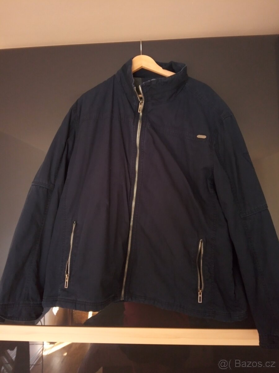 Modrá jarní bunda vel.2xl, cena 300,-Kč