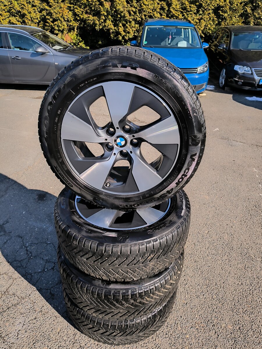 ALU orig. BMW 5x112 R17 + celoroční pneu GOOD YEAR