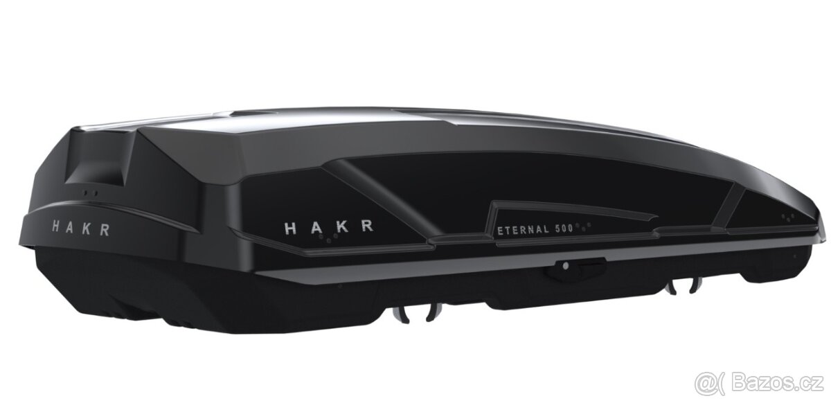 Střešní box HAKR Eternal 500 – nový, černý lesklý