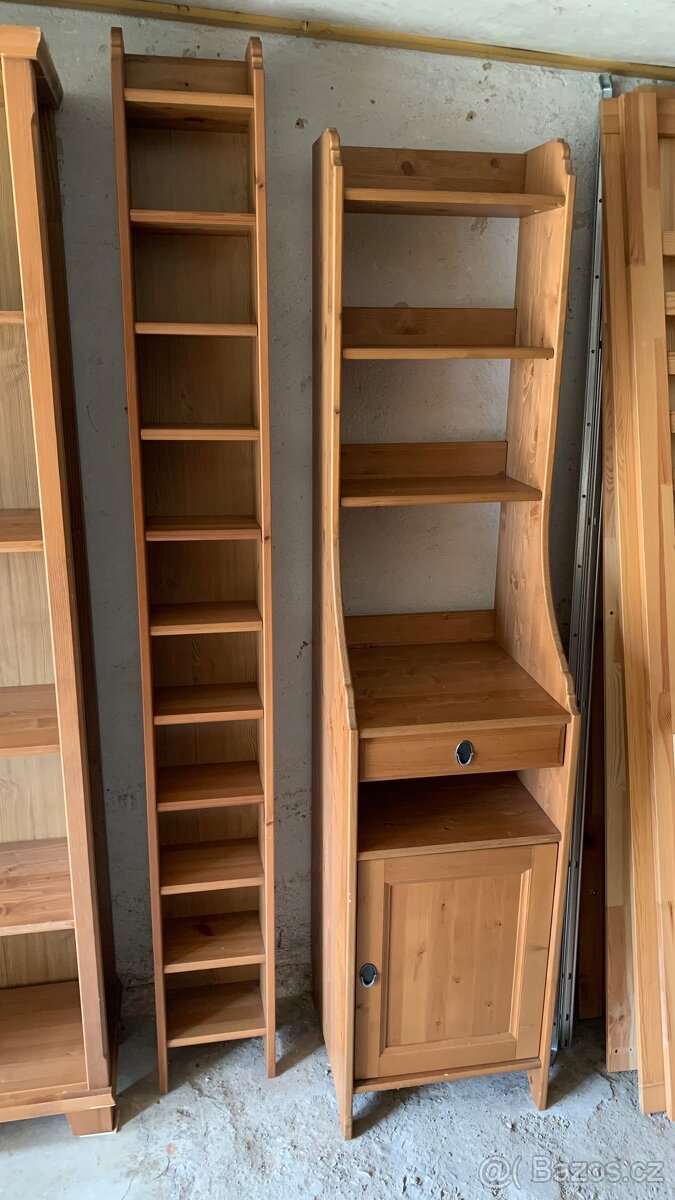 Ikea Leksvik stojan na CD Hemnes antik
