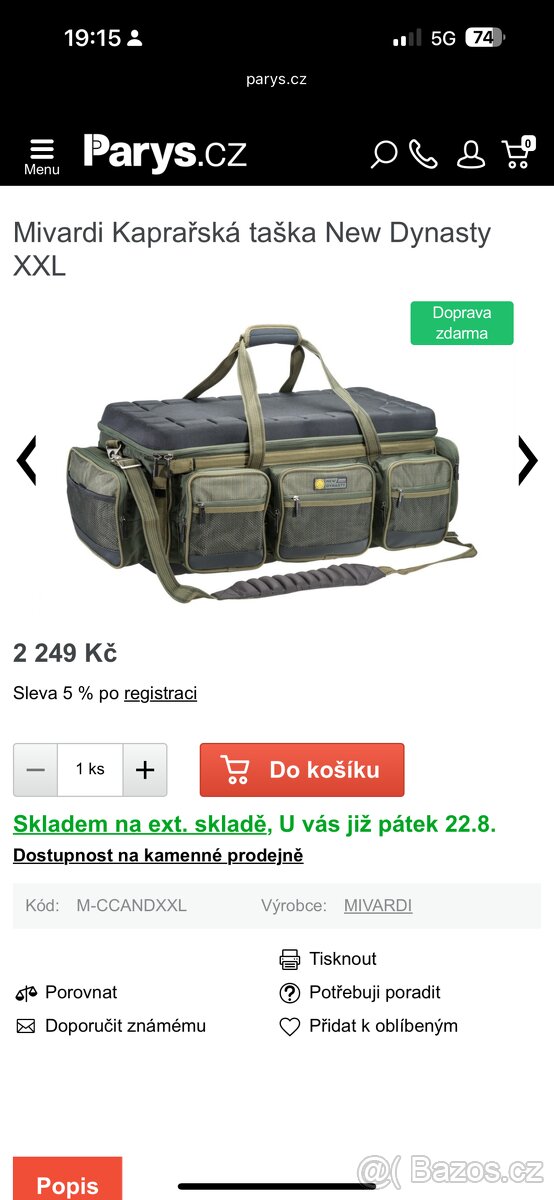 Batoh Harton a taška Mivardi xxl