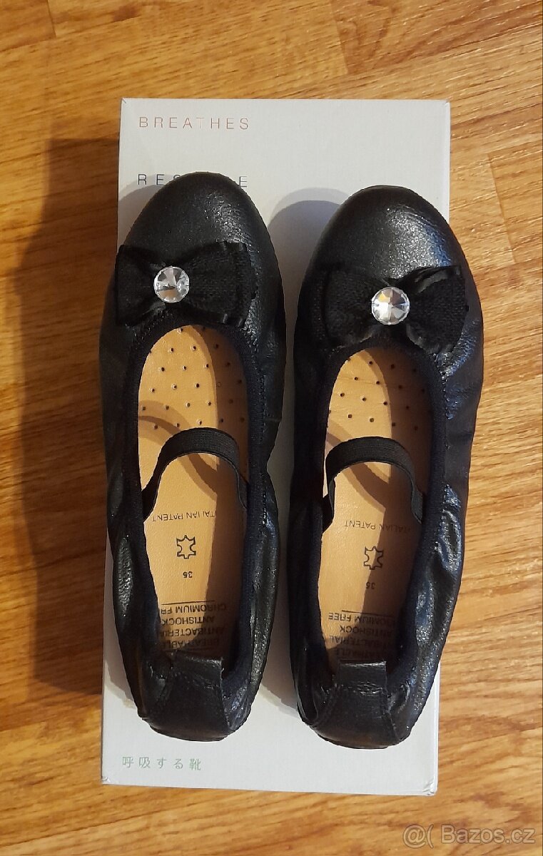 Nové dívčí kožené baleriny Geox respira v.35